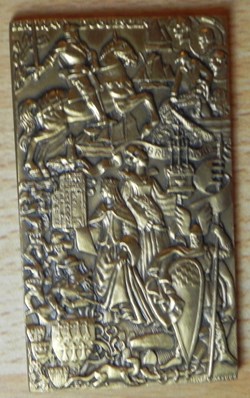 médaille plaque Bertrand Duguesclin