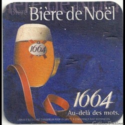 sous bock  de bière de Noël  1664