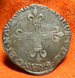 HENRI IV LE GRAND 1/4 d'écu de Béarn   1605