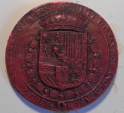 PHILIPPE II D ESPAGNE   contre sceau