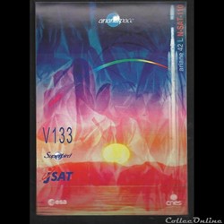 AUTOCOLLANT ARIANESPACE KOUROU VOL N° 133