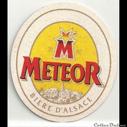 sous bock  de bière Météor