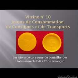 jetons de consigne de transport    vitrine 10