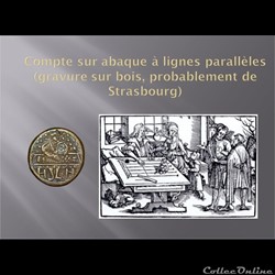 gravure jetons  de compte  sur abaque