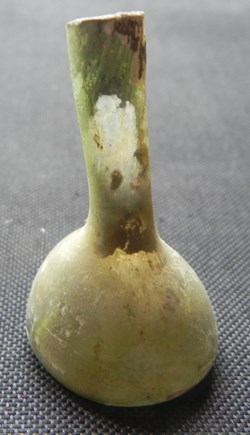 Romain - Petit vase à onguent en verre irisé - IIème-IVème siècle