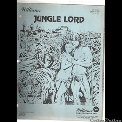 manuel pinball flipper JUNGLE LORD Williams 1981