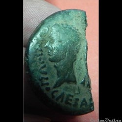 JULES CÉSAR et OCTAVE demi sesterce dupondius ? à la proue Vienne ?