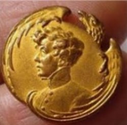 bouton  l'aiglon  roi de Rome duc de  REICHSTADT