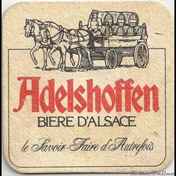 sous bock  de bière Adelshoffen