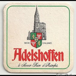 sous bock  de bière Adelshoffen