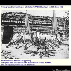 armes prises à l'ennemi combat d' ARROW-HEAD 5 au12 Octobre1952
