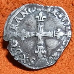 Charles  X   1591 1/4 écu  Ci  1487
