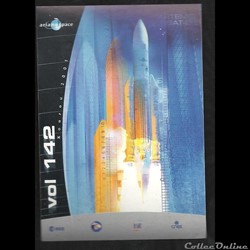AUTOCOLLANT ARIANESPACE KOUROU VOL N° 142
