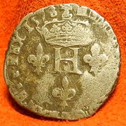 HENRI III Double sol parisis, 2e type 1578