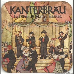 sous bock  de bière Kanterbäu