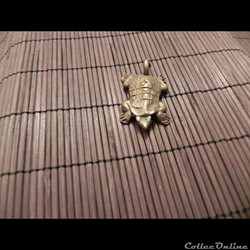 poids à or d'afrique figuratif tortue