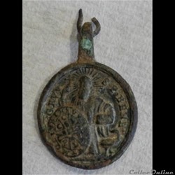 MÉDAILLE DE ST BENOÎT ET ND DE MONTSERRAT