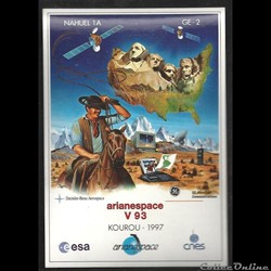 ARIANESPACE 1997  KOUROU  VOL N° 93 satellite  NAHUEL 1A / GE-2