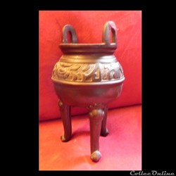 Brule parfum   tripode  BRONZE
