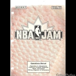 manuel midway bally NBA JAM 1993 scheas électronique jeu arcade