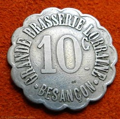 Besançon jeton grande brasserie de lorraine
