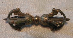 dorje Vajra tibétain foudre diamant rituel bouddhiste laiton fer