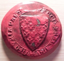 sceau  cour de Baume 1234