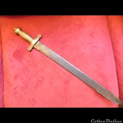 glaive de sapeur pompier cannelé