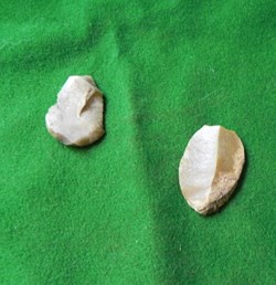 silex trouvé sur le champ de bataille de Nicopolis. une autre époque!