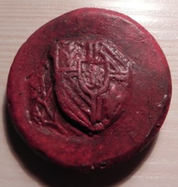 sceau  cour d'Orgelet 1421