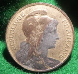 5 Ctes Dupuis Dorée, argentée et doré-bruni. 1916