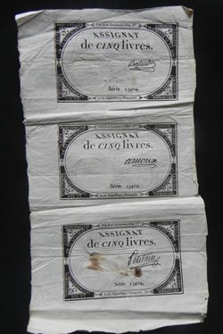 assignat de 5 livres 10 Brumaire de l'an II