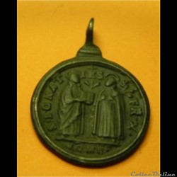 St Ignace et Ste FR.x médaille religieuse XVII