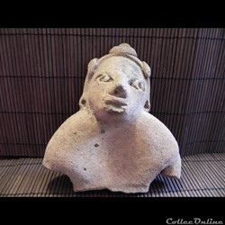 fragment de personnage  , TERRE CUITE