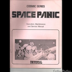 Manuel Technique Jeu Arcade Space Panic Universal 1980