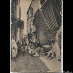 carte postale Alger -      rue arabe de la Casbah