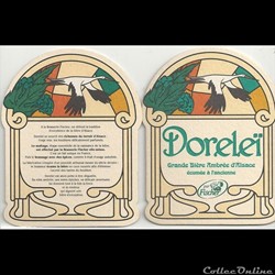 sous bock  de bière Doreleï