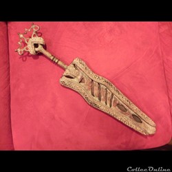épée royale de parade Yoruba//couteau Vere du Cameroun/Nigéria