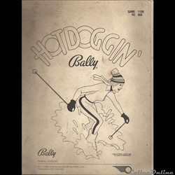 manuel flipper pinball HOT DOGGINN BALLY 1980