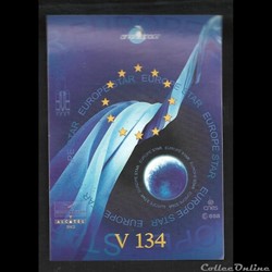 AUTOCOLLANT ARIANESPACE KOUROU VOL N° 134