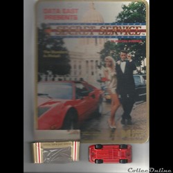 petite voiture  FERRARI 308 gtb MATCHBOX 1981 pub FLIPPER DATA EAST SECRET SERVICE