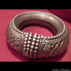 MANILLE de cheville   ARGENT RADJASTHAN