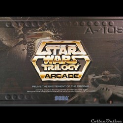 flyer double sega star wars trilogy   jeu vidéo