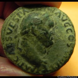 Vespasien JUDAEA CAPTA Dupondius Judée cative