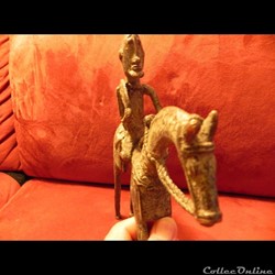 poids à or de chefferie  DOGON cavalier