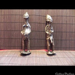 poids à or de chefferie couple d'ancêtres