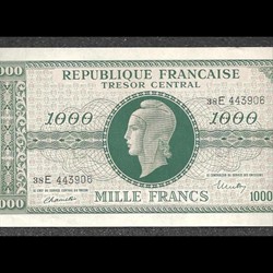 trésor central 1000 francs