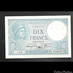 10 francs banque de France 1941