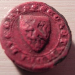contre-sceau   Hugues de Bourgogne  1295