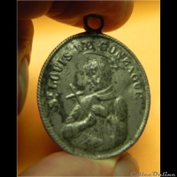 médaille de Saint Louis De Gonzague. Fin 18 ème